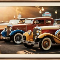 Conduire une Voiture Vintage